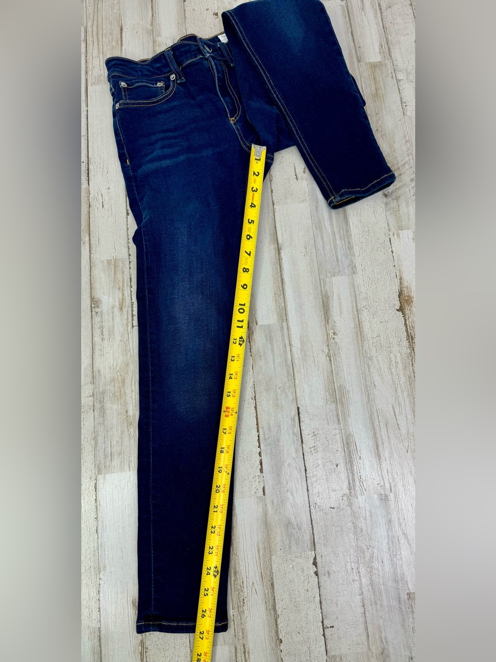 Rag & Bone Cate Ankle Skinny 25 (26x27) Blue Mid-Rise Jeans - Picture 9 of 11